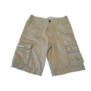 Hollister Men's Khaki Cargo Shorts - Size 28